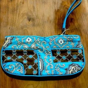 Vera Bradley wristlet totally turq
